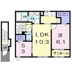 アップフィールド　共栄　Ⅱの物件間取画像